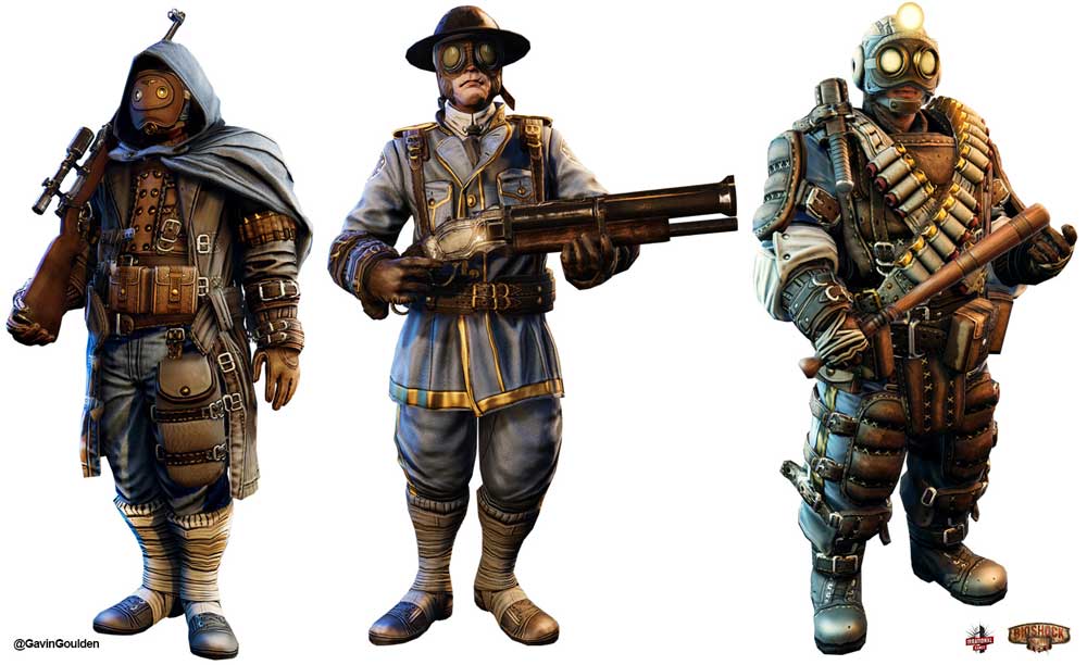 Bioshock Infinite Character Art