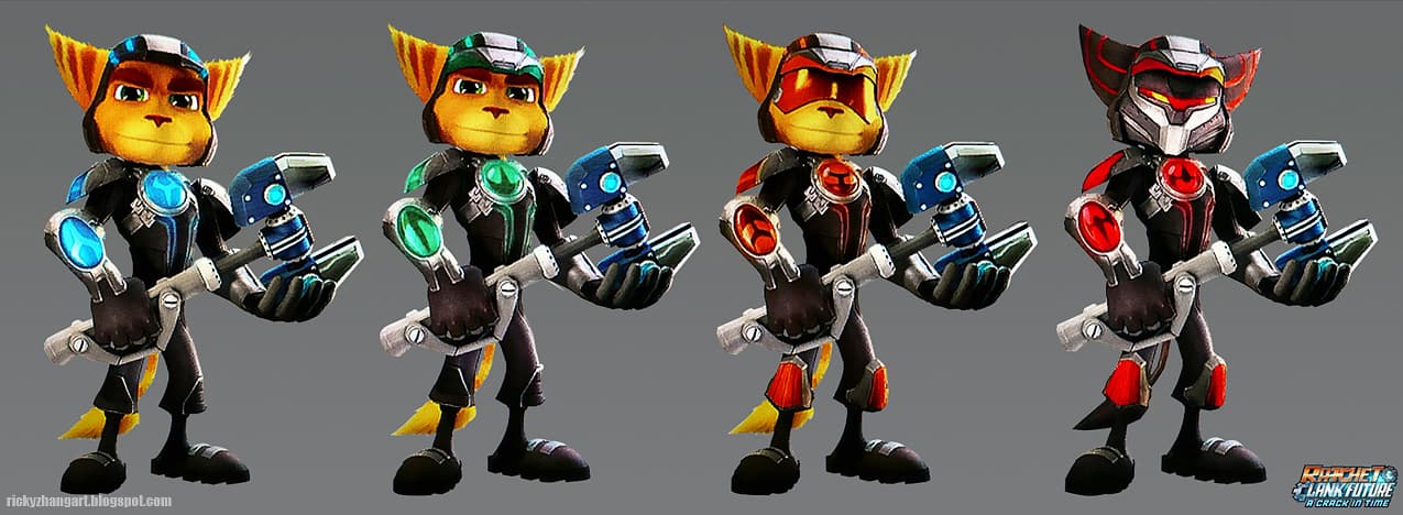 Ratchet and Clank Future: A Crack In Time Characters by Ricky Zhang.